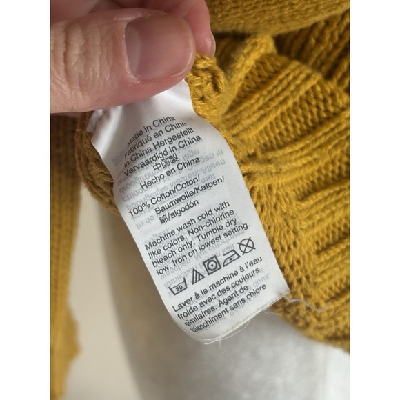 J Crew Always Oarsman Roll Neck Sweater‎ Womens XXS Sunflower Yellow Gold Preppy - Picture 4 of 6